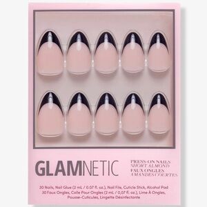 Glamnetic Ulta Caviar Nude and Black Press-On Nails